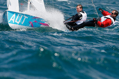 Matthias Schmid and Florian Reichstädter in ihrem ersten Rennen