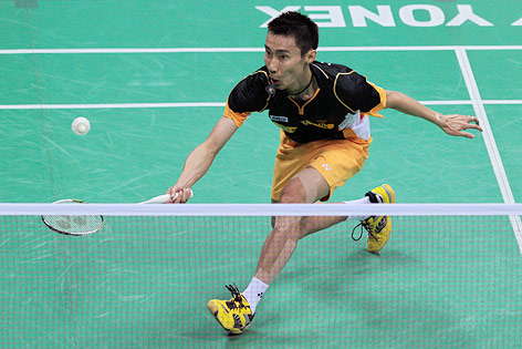 Lee Chong Wei (Malaysia) beim Badminton