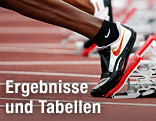 Startblock und Füße