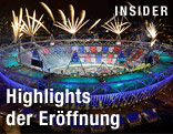 Feuerwerk bei der Eröffnungsfeier
