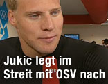 Schwimmer 	Dinko Jukic beim Interview