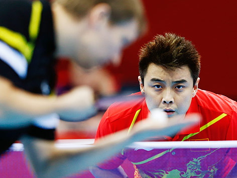 Werner Schlager gegen den Chinesen  Wang Hao