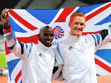Mo Farah and Greg Rutherford