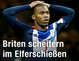 Daniel Sturridge nach seinem vom südkoreanischen Torhüter gehaltenen Penalty im Elfmeterschießen