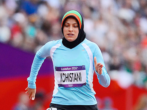Afghanische 100m-Läuferin Tahmina Kohistani