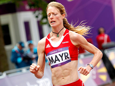 Andrea Mayr läuft Marathon