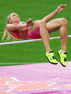 Ivona Dadic beim Hochsprung