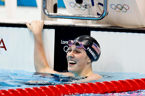 Jubel von Missy Franklin